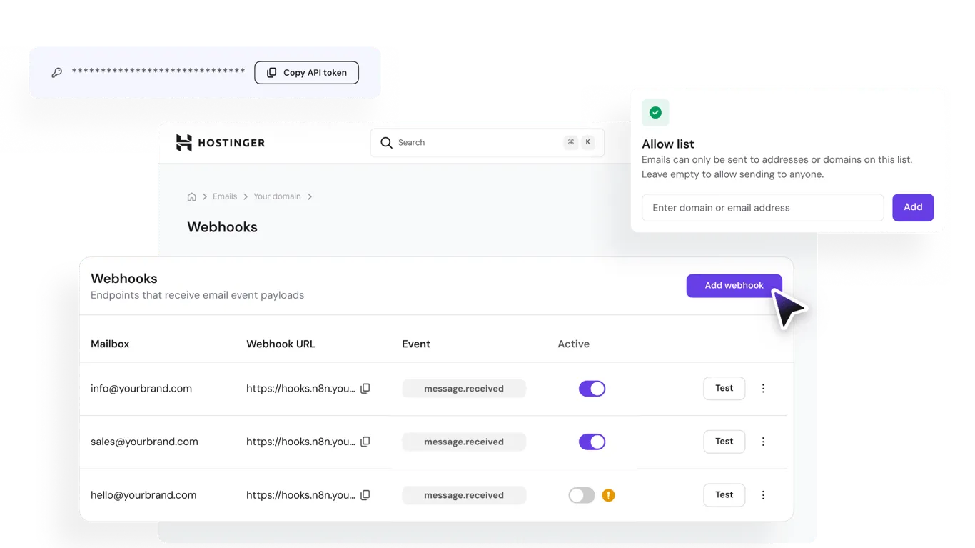 Agentic Mail | Hostinger 2