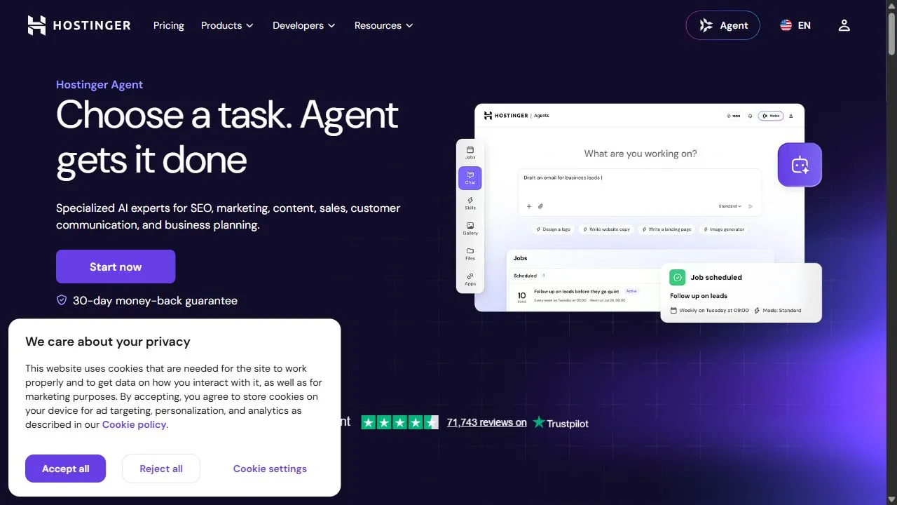 AI Agents | Hostinger 1