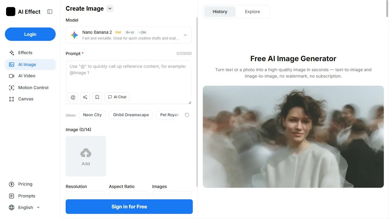 AI Effect.Art | Image Generator
