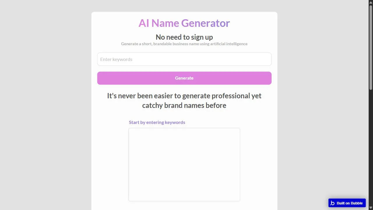 AI Name Generator