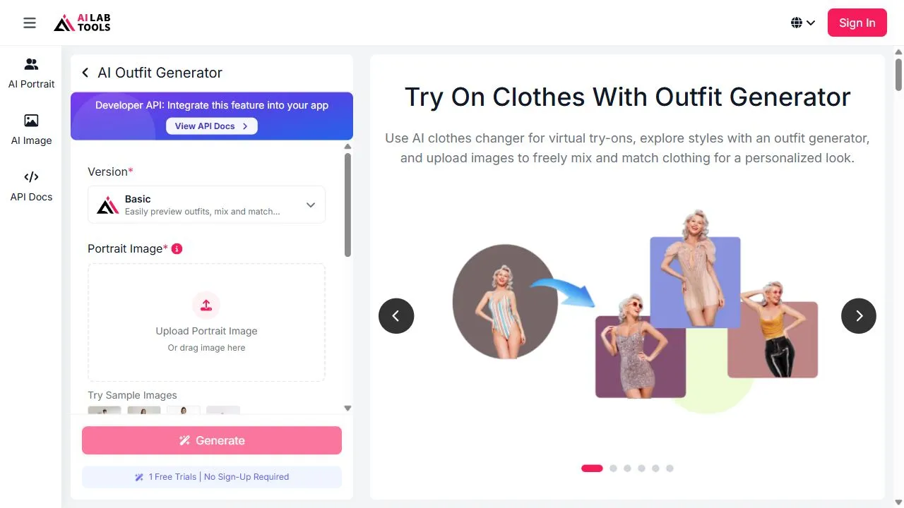 AI Outfit Generator | AILabTools