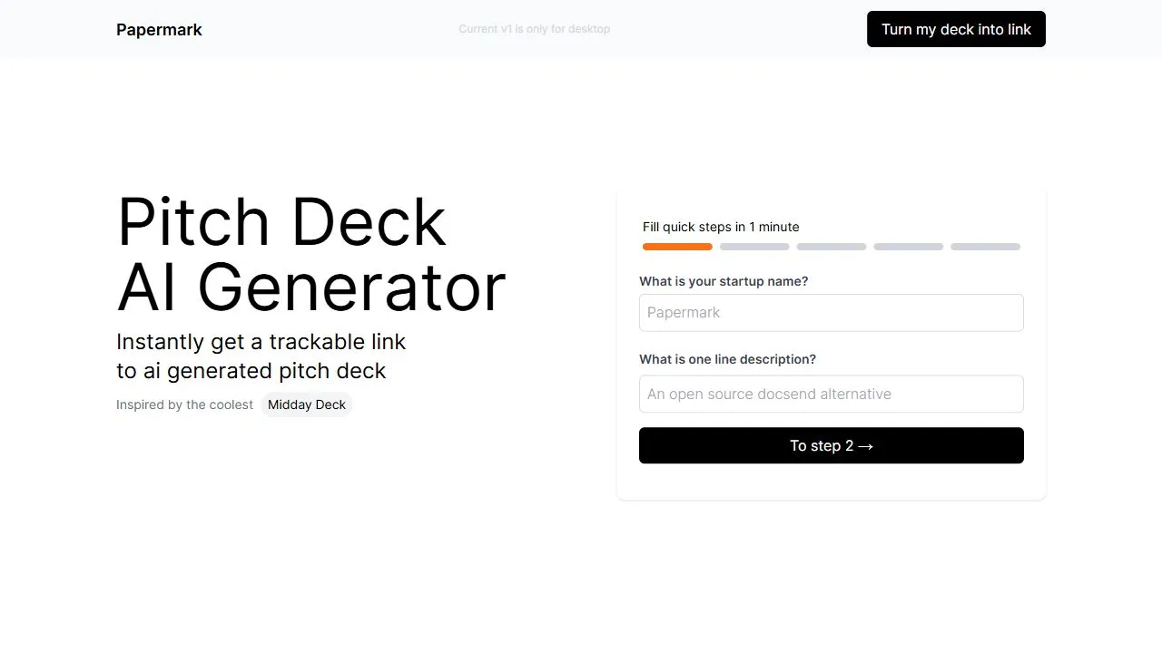AI Pitch Deck Generator 1