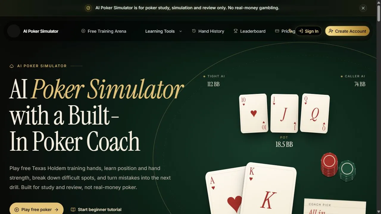 AI Poker Simulator 1