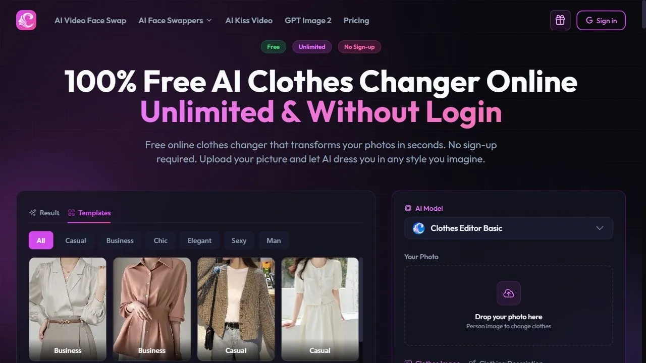ClothesChange.ai 1