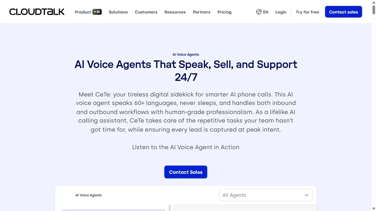 CloudTalk | AI Voice Agents 1