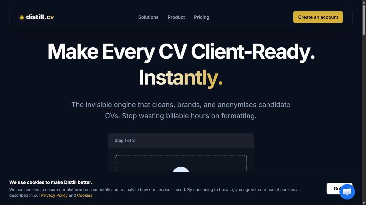 Distill.cv 1