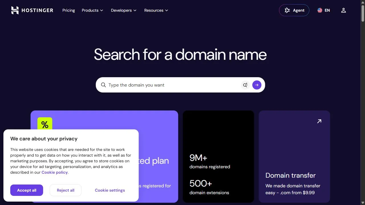 Domain Name Search | Hostinger 1