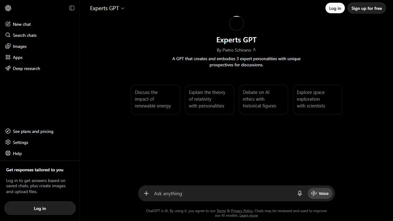 Experts GPT 1