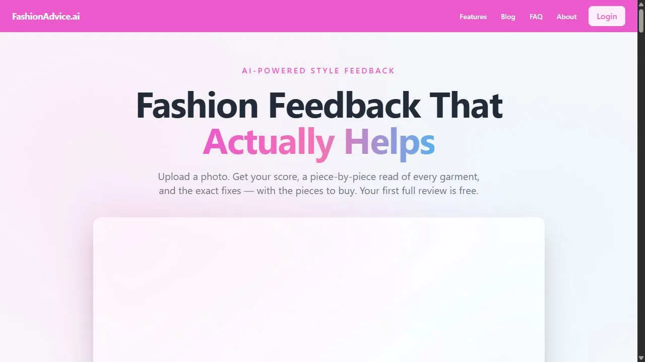 FashionAdvice.ai 1