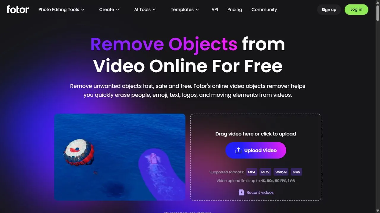 Fotor | AI Video Objects Remover 1
