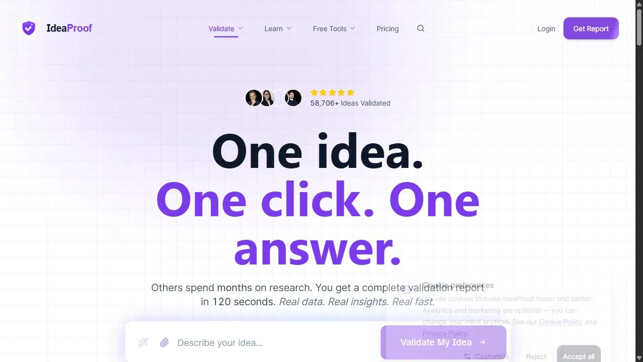 IdeaProof – AI Startup Business Idea Validator 1