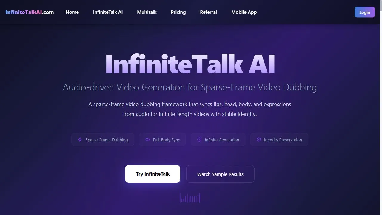 Infinite Talk AI