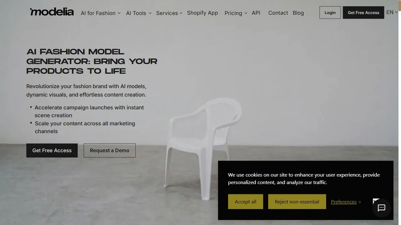 Modelia screenshot 1