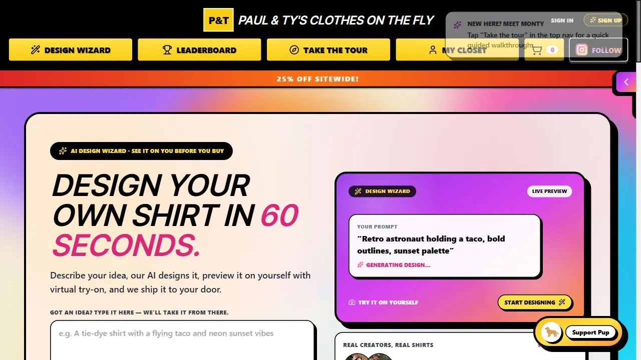Paul & Ty's Clothes on the Fly 1