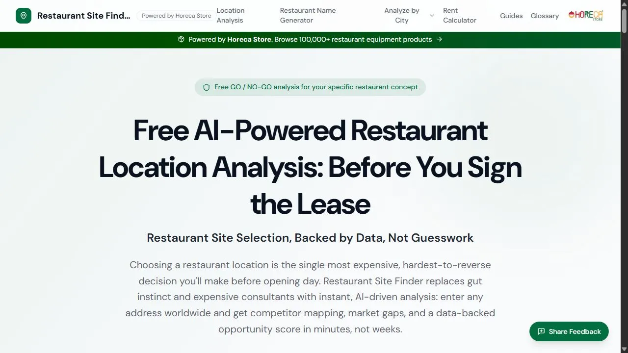 Restaurant Site Finder 1