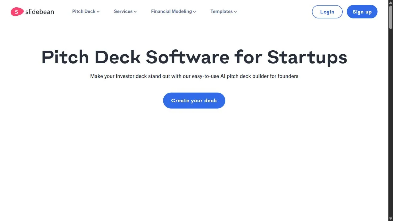 Slidebean Pitch Deck