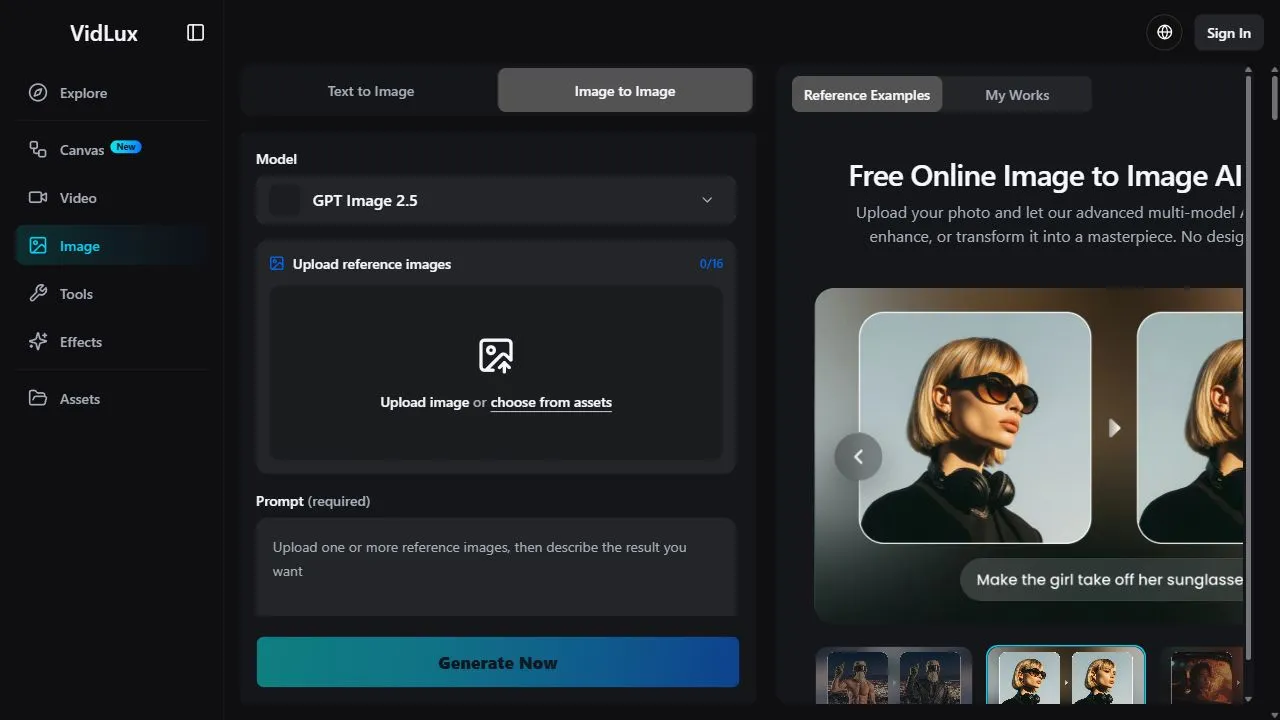 VidLux – AI Image Generator & Editor 1
