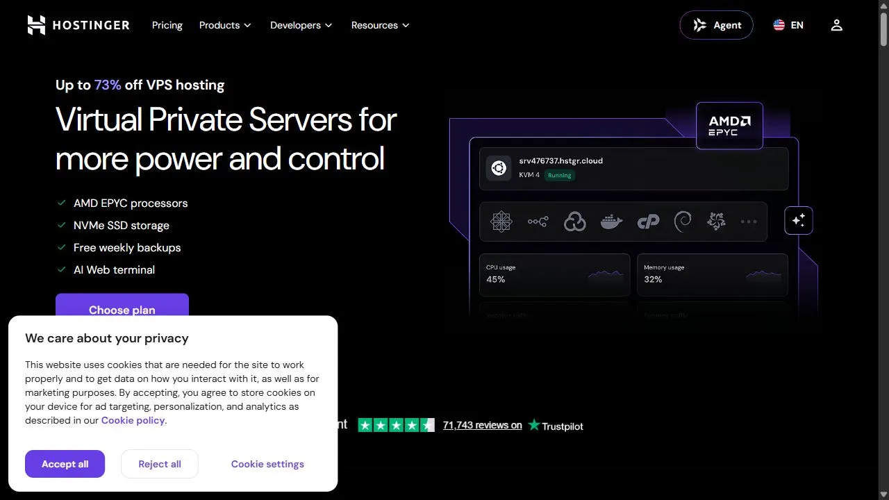 VPS Hosting | Hostinger 1