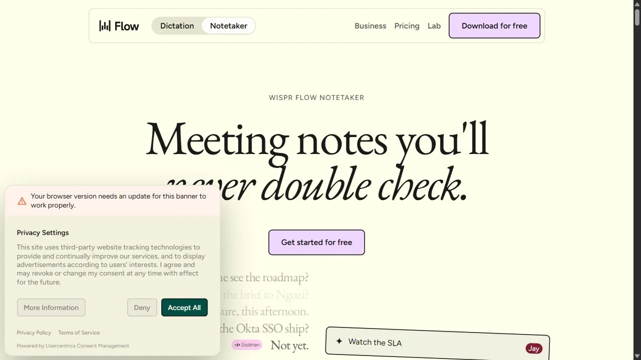 Wispr Flow | Notetaker 1