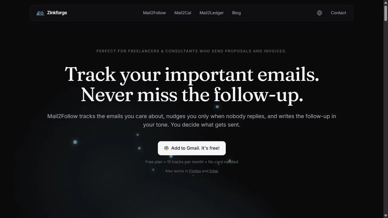 Zinkforge | Mail2Follow 1